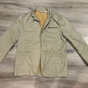 DKNY Men's Tan Military Field Jacket